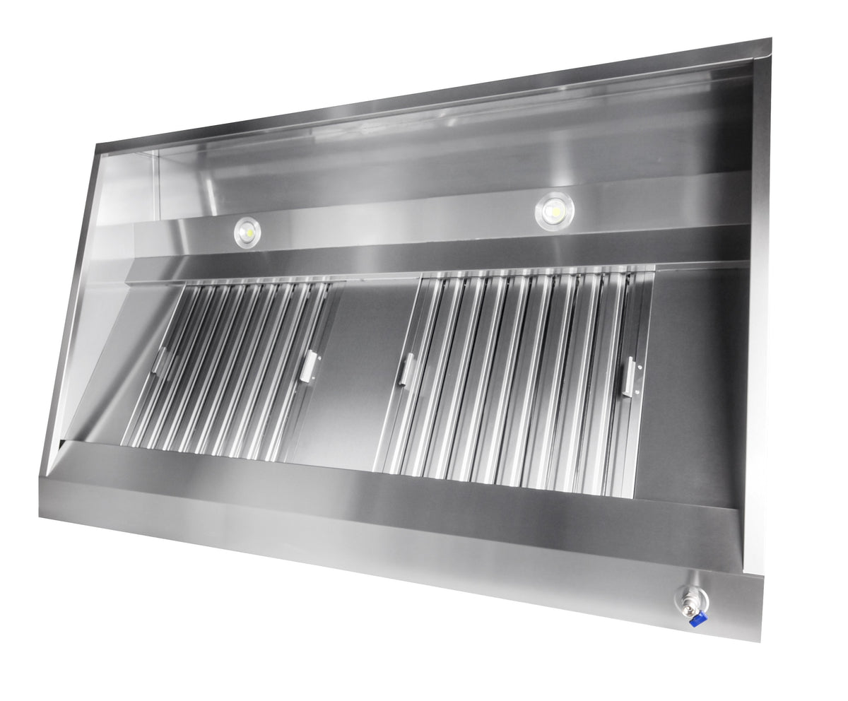 Hotte murale 1000 1000x950x400 mm 1 L Combisteel - vue 5 - Hotte Aspirante pro CHR - Cuistéo