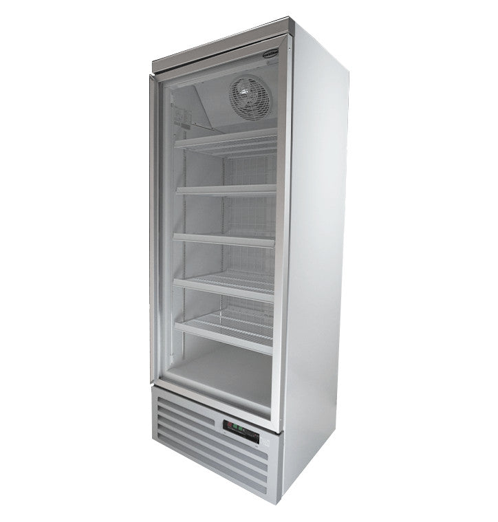 Congélateur 1 porte en verre 600L acier refroidissement renforcé 5 grilles mobile 750x710x1997 mm 0.437 kW Combisteel - vue 8 - Armoire réfrigérée négative pro CHR - Cuistéo
