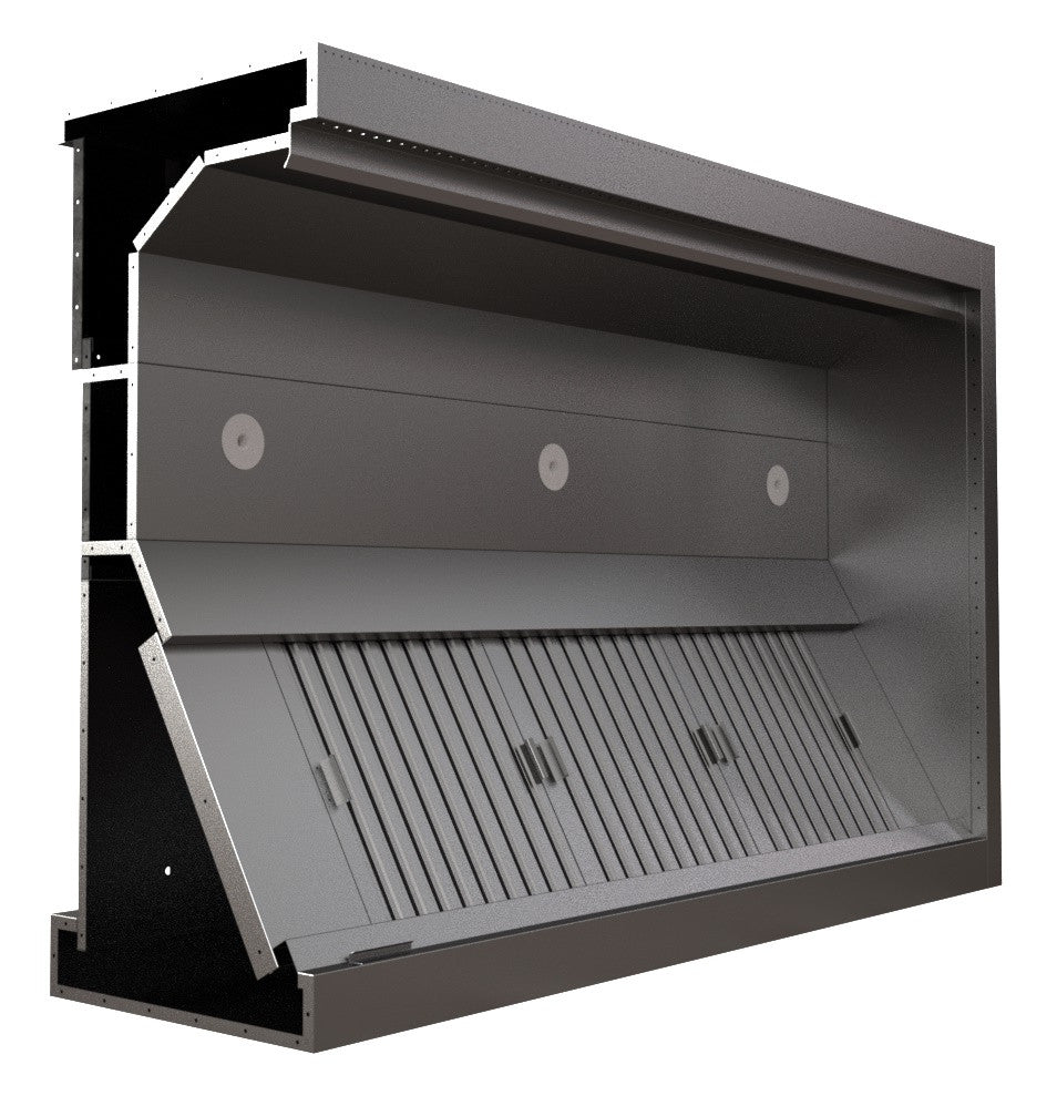 Hotte à induction 2400x1300mm 4 L Combisteel - vue 6 - Hotte Aspirante pro CHR - Cuistéo