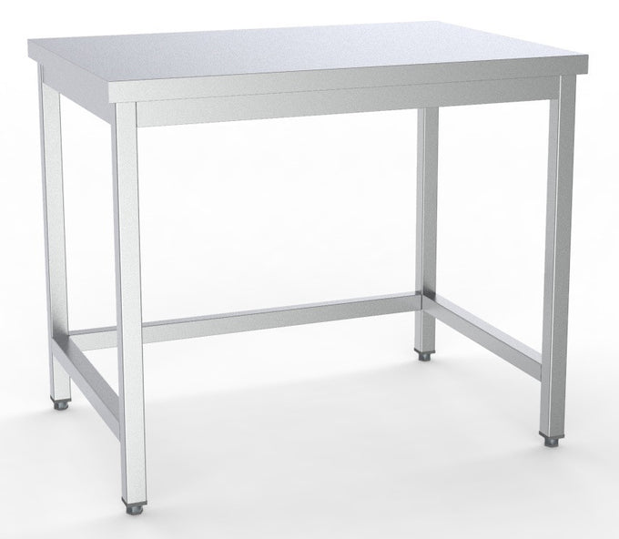 Plan de travail inox 1600x600x850 mm 400 L Combisteel - vue 2 - Table inox avec étagère pro CHR - Cuistéo