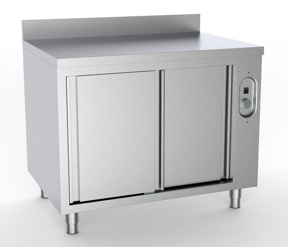 Armoire chauffante avec bord 1600x700x850 mm 1.5 kW Combisteel - vue 2 - Table inox avec étagère pro CHR - Cuistéo
