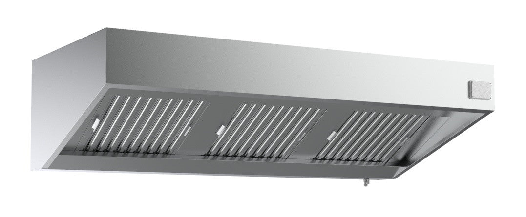 Hotte murale complète 1600 1600x950x520 mm 1000 L 0.147 kW Combisteel - vue 3 - Hotte Aspirante pro CHR - Cuistéo