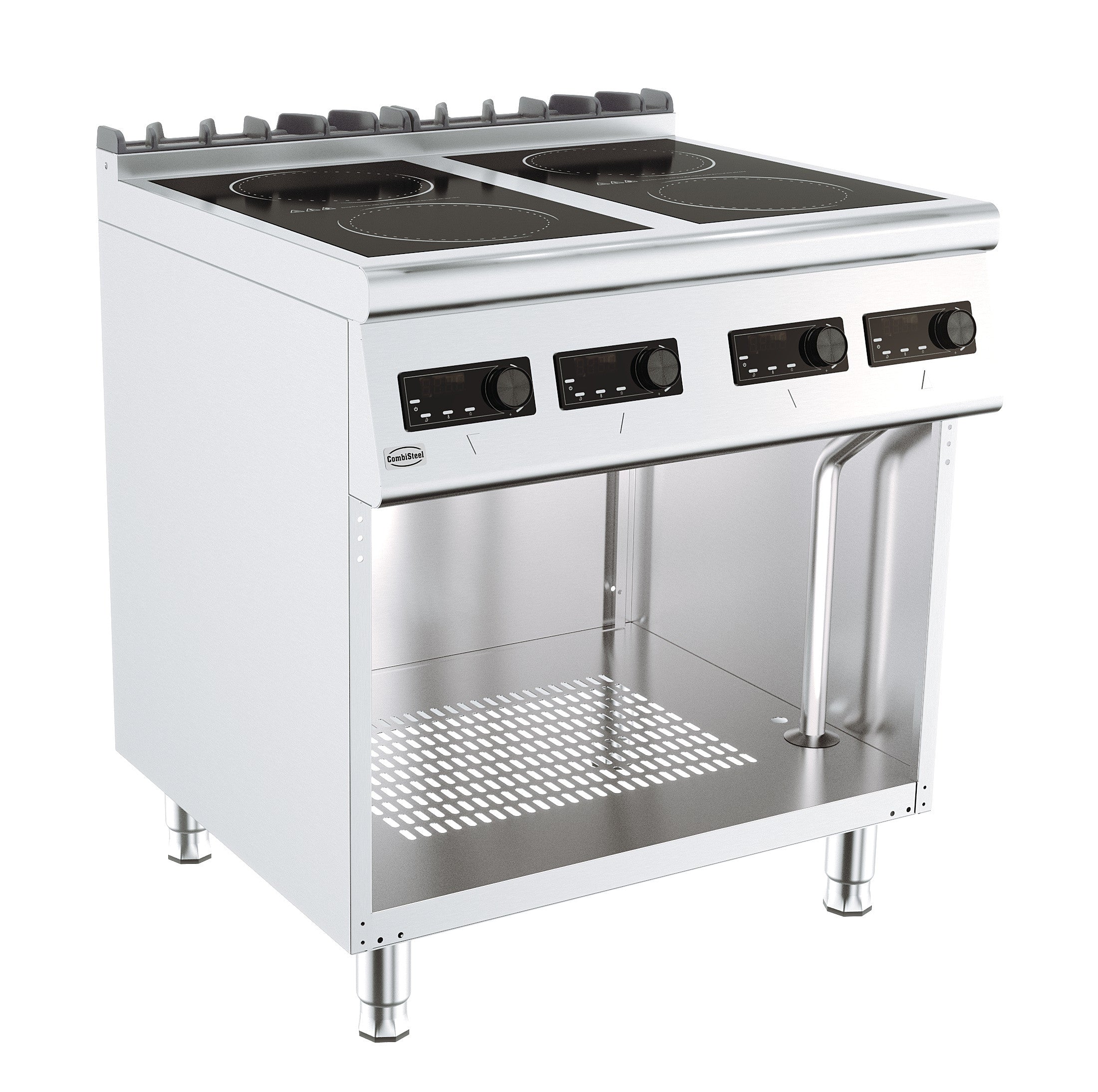 Induction cuisinière électrique 4 plaques 800x700x900 mm 4 L 14 kW Combisteel - vue 2 - Fourneau sur meuble électrique pro CHR - Cuistéo