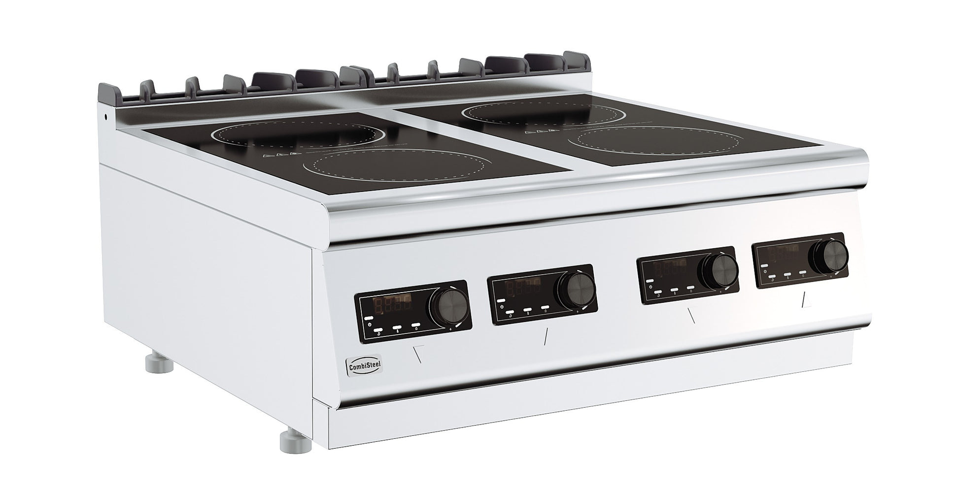 Induction cuisinière 4 plaques 350x654x115 mm 4 L 14 kW Combisteel - vue 2 - Réchaud induction pro CHR - Cuistéo