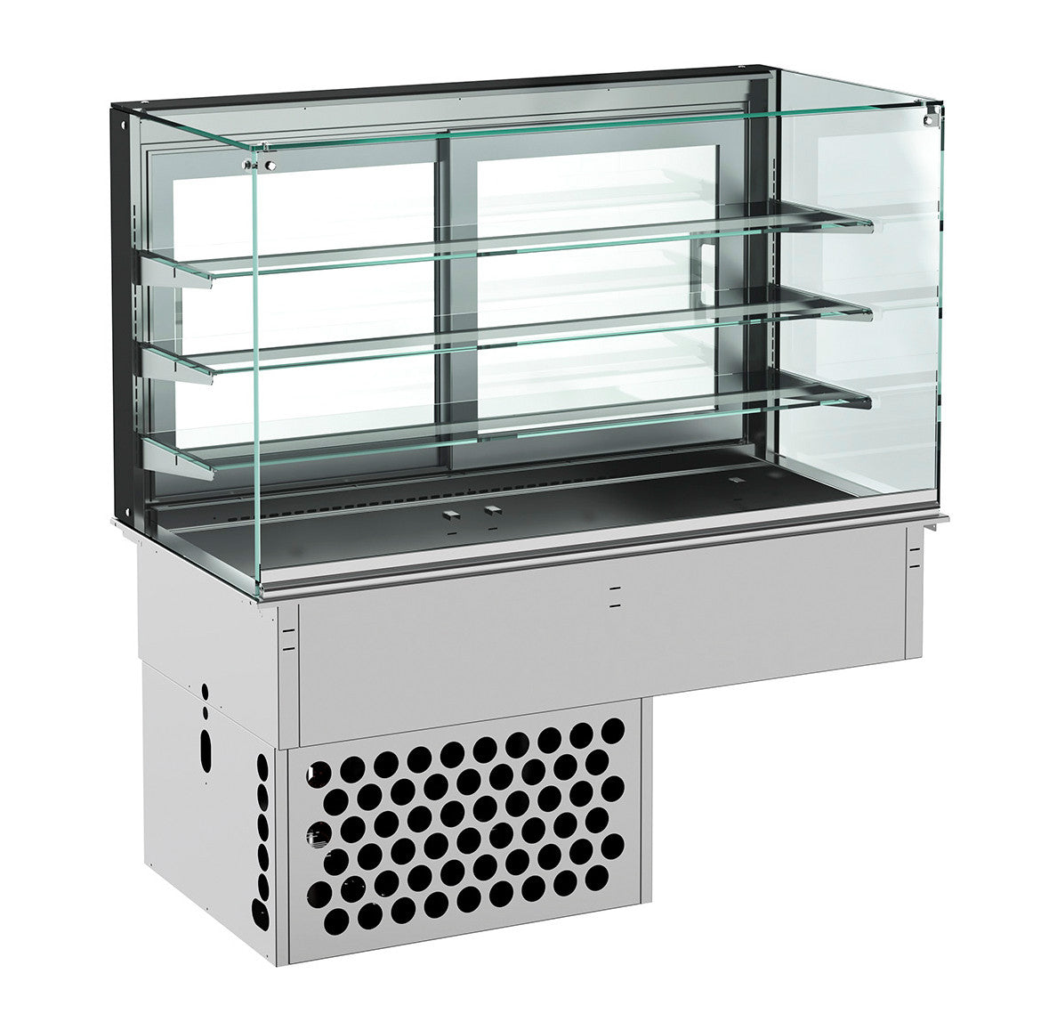 Drop-in vitrine cubique réfrigérée 1765x720x1430 mm 1.26 kW Combisteel - vue 3 - Vitrine Réfrigérée Drop-In pro CHR - Cuistéo