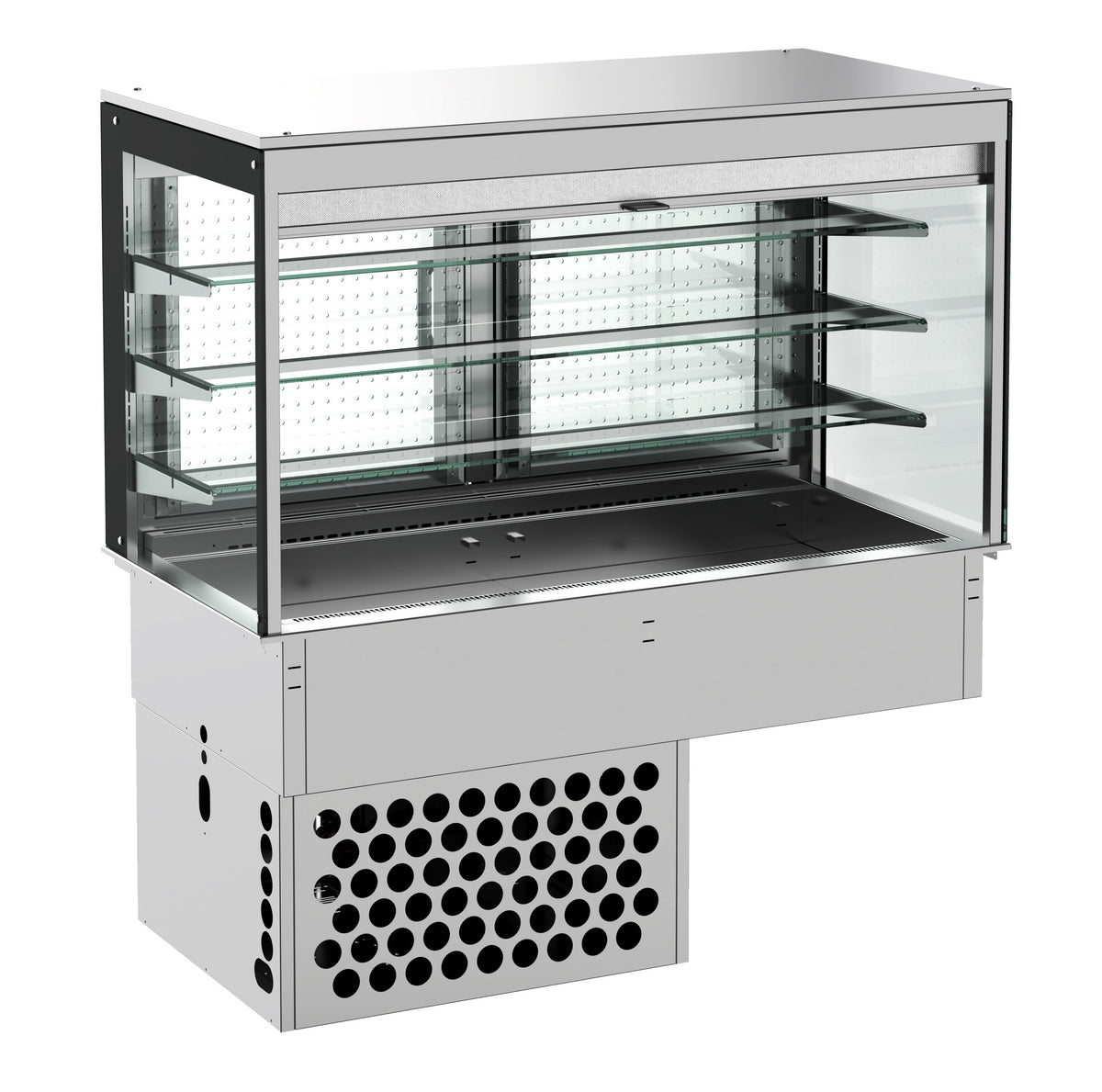 Drop-in vitrine cubique réfrigérée - roll-up 3/1 1115x720x1430 mm 0.99 kW Combisteel - vue 3 - Vitrine Réfrigérée Drop-In pro CHR - Cuistéo