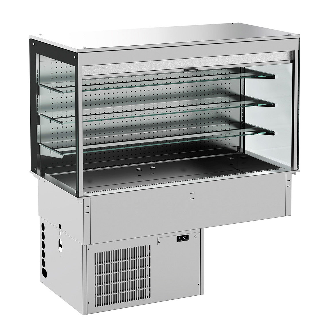 Drop-in vitrine cubique réfrigérée mural 1115x720x1430 mm 0.99 kW Combisteel - vue 3 - Vitrine Réfrigérée Drop-In pro CHR - Cuistéo