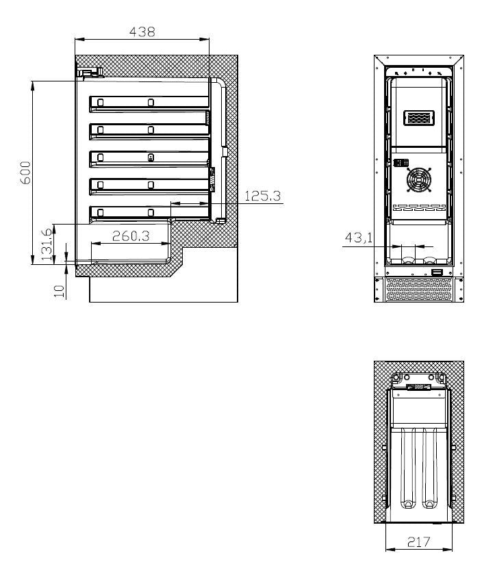 Cave à vin 50 litres 295x570x820 mm 0.08 kW Combisteel - vue 8 - Cave à Vin pro CHR - Cuistéo