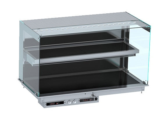 Drop-in vitrine cubique chauffante mural 1440x720x924 mm 4.7 kW Combisteel - vue 3 - Vitrine Chaude Drop-In pro CHR - Cuistéo