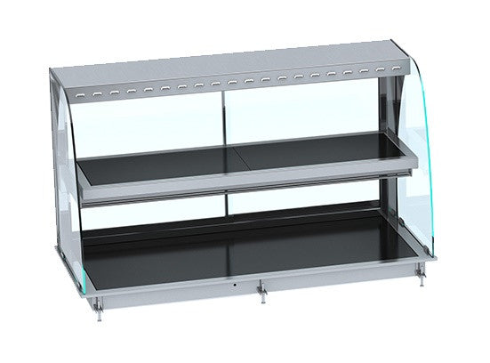 Drop-in vitrine courbée avec plaques chauffantes 1440x720x924 mm 4.7 kW Combisteel - vue 3 - Vitrine Chaude Drop-In pro CHR - Cuistéo