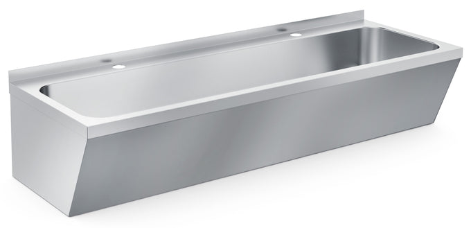 Lavabo double inox 1200x425x165 mm Combisteel - vue 3 - Lave-vaisselle pro CHR - Cuistéo