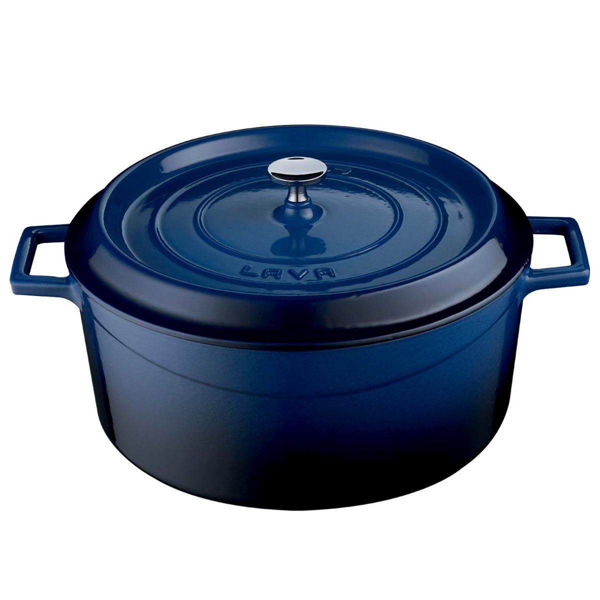 Cocotte en fonte diam 28 bleu 360x290x135 mm 6.71 L Combisteel - vue 2 - Cocottes pro CHR - Cuistéo