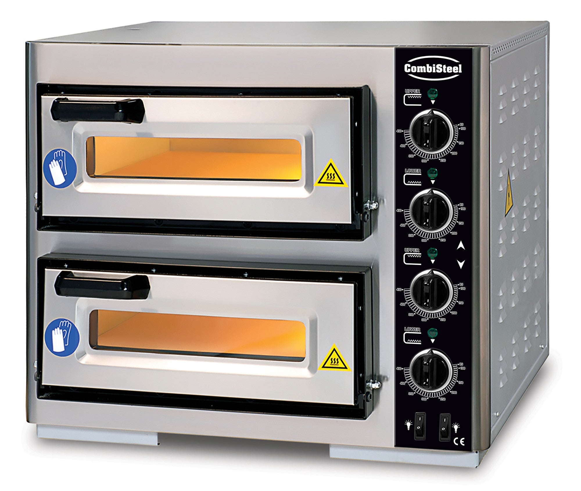 Four à pizza électrique double 2 x 1 7 kW Combisteel - vue 2 - Four à pizza électrique double pro CHR - Cuistéo