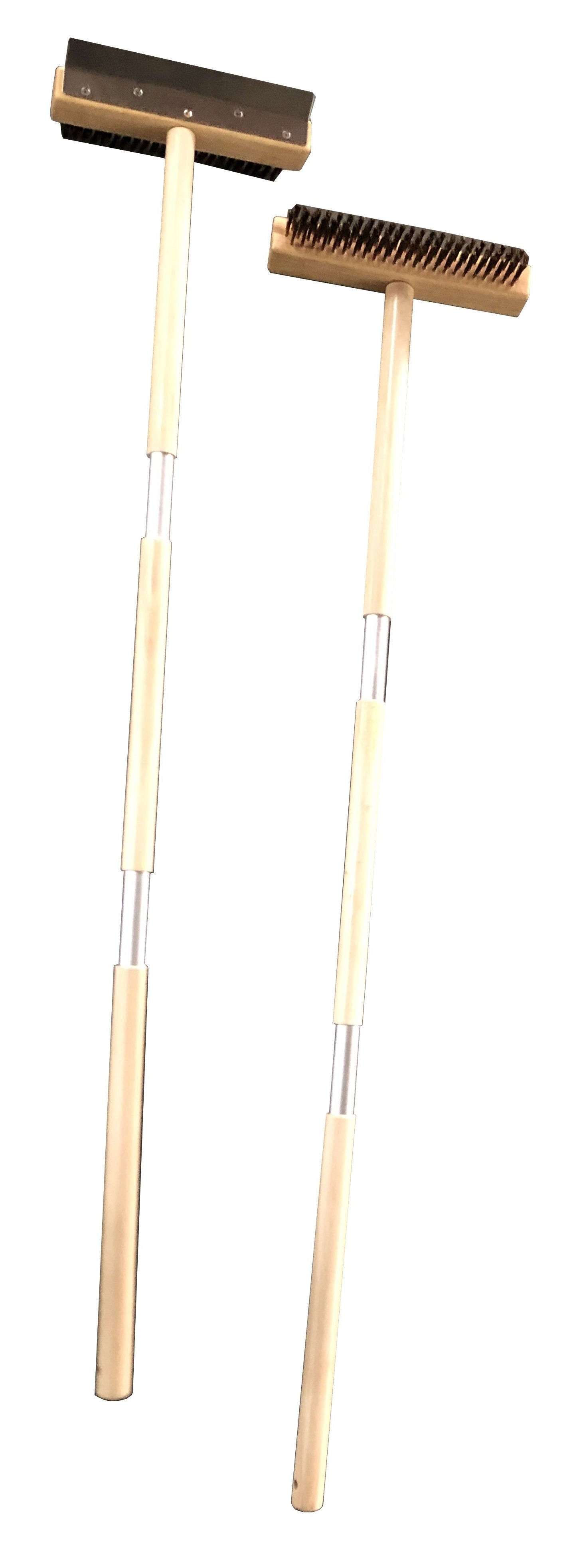 Brosse à pizza avec grattoir poignée en bois 25 - 120 L. 250 mm Combisteel - vue 2 - Four à pizza électrique 1 chambre pro CHR - Cuistéo