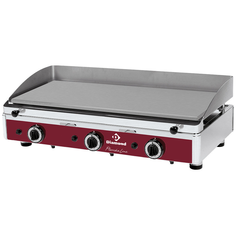 Plaque de cuisson lisse gaz 820 x 510 x 305mm - Diamond
