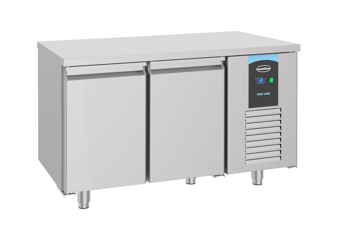 Table réfrigérée 2 portes Energy line inox 1400x700x850 mm 281 L 0.213 kW Combisteel - vue 3 - Table réfrigérée positive pro CHR - Cuistéo