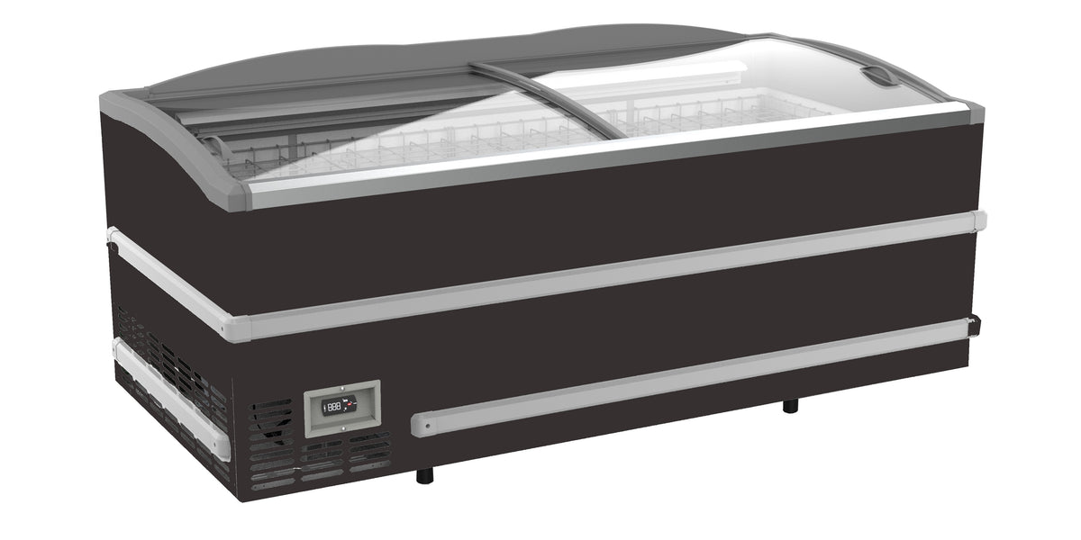 Congélateur bahut pour supermarché noir 2008x952x894 mm 864 L 0.36 kW Combisteel - vue 3 - Réfrigérateur congélateur de supermarché pro CHR - Cuistéo