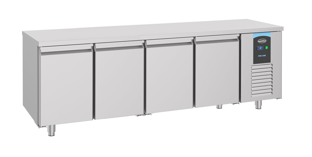Table réfrigérée 4 portes Energy line inox 2330x700x850 mm 632 L 0.308 kW Combisteel - vue 5 - Table réfrigérée positive pro CHR - Cuistéo