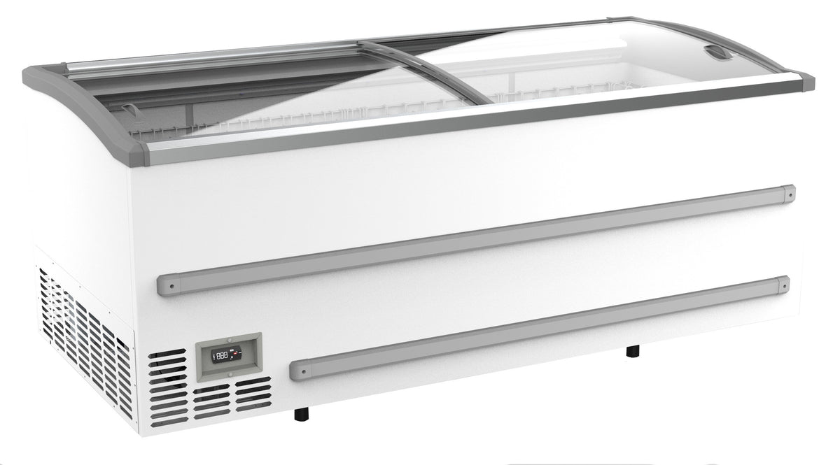Congélateur bahut pour supermarché blanc 2124x952x894 mm 1005 L 0.38 kW Combisteel - vue 2 - Réfrigérateur congélateur de supermarché pro CHR - Cuistéo