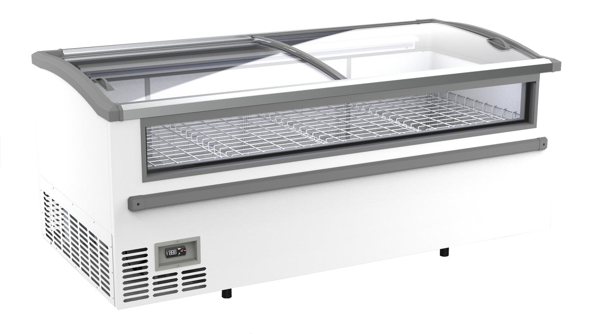 Congélateur bahut pour supermarché blanc 2125 2124x952x894 mm 1005 L 0.395 kW Combisteel - vue 2 - Réfrigérateur congélateur de supermarché pro CHR - Cuistéo