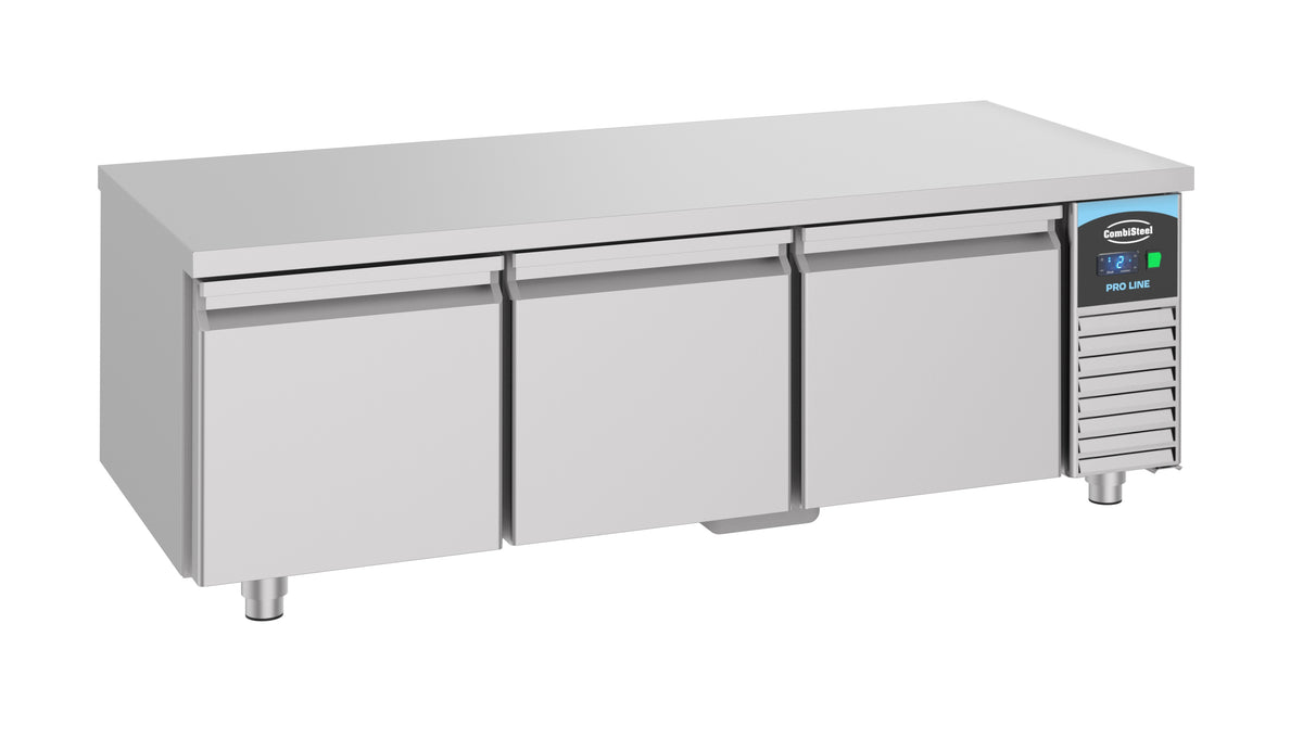Table réfrigérée 600 haute 3 tiroirs inox 1600x700x600 mm 280 L 0.23 kW Combisteel - vue 4 - Soubassement Réfrigéré pro CHR - Cuistéo