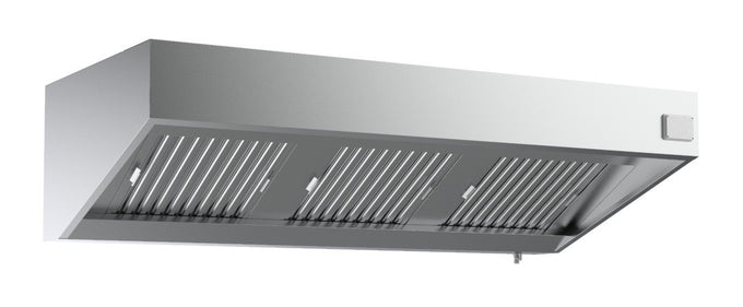 1100 hottes murales complet 3000 3000x1100x540 mm 2500 L 0.147 kW Combisteel - vue 3 - Hotte Aspirante pro CHR - Cuistéo