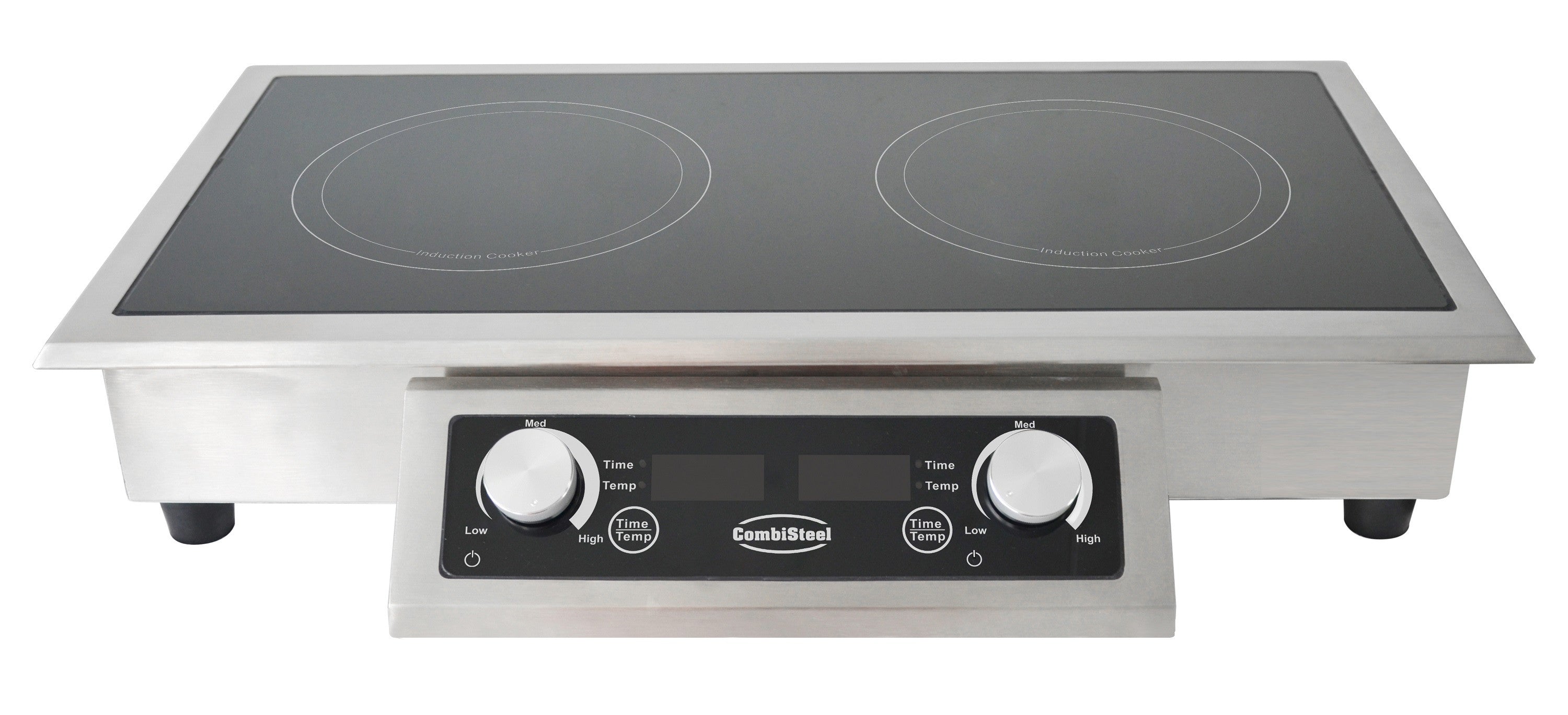 Drop-in cuisinière à induction 2 zones 712x382x115 mm 2 kW Combisteel - vue 3 - Plaque Chauffante Vitrocéramique et Induction pro CHR - Cuistéo