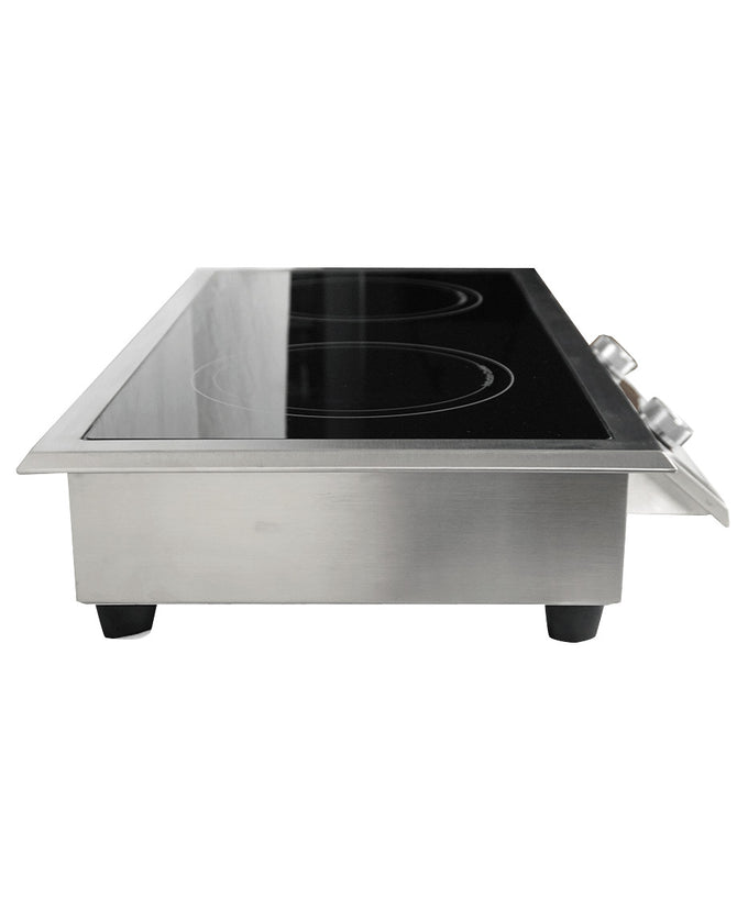 Drop-in cuisinière à induction 2 zones 712x382x115 mm 2 kW Combisteel - vue 7 - Plaque Chauffante Vitrocéramique et Induction pro CHR - Cuistéo