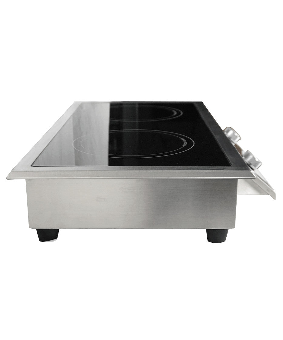 Drop-in cuisinière à induction 2 zones 712x382x115 mm 2 kW Combisteel - vue 7 - Plaque Chauffante Vitrocéramique et Induction pro CHR - Cuistéo