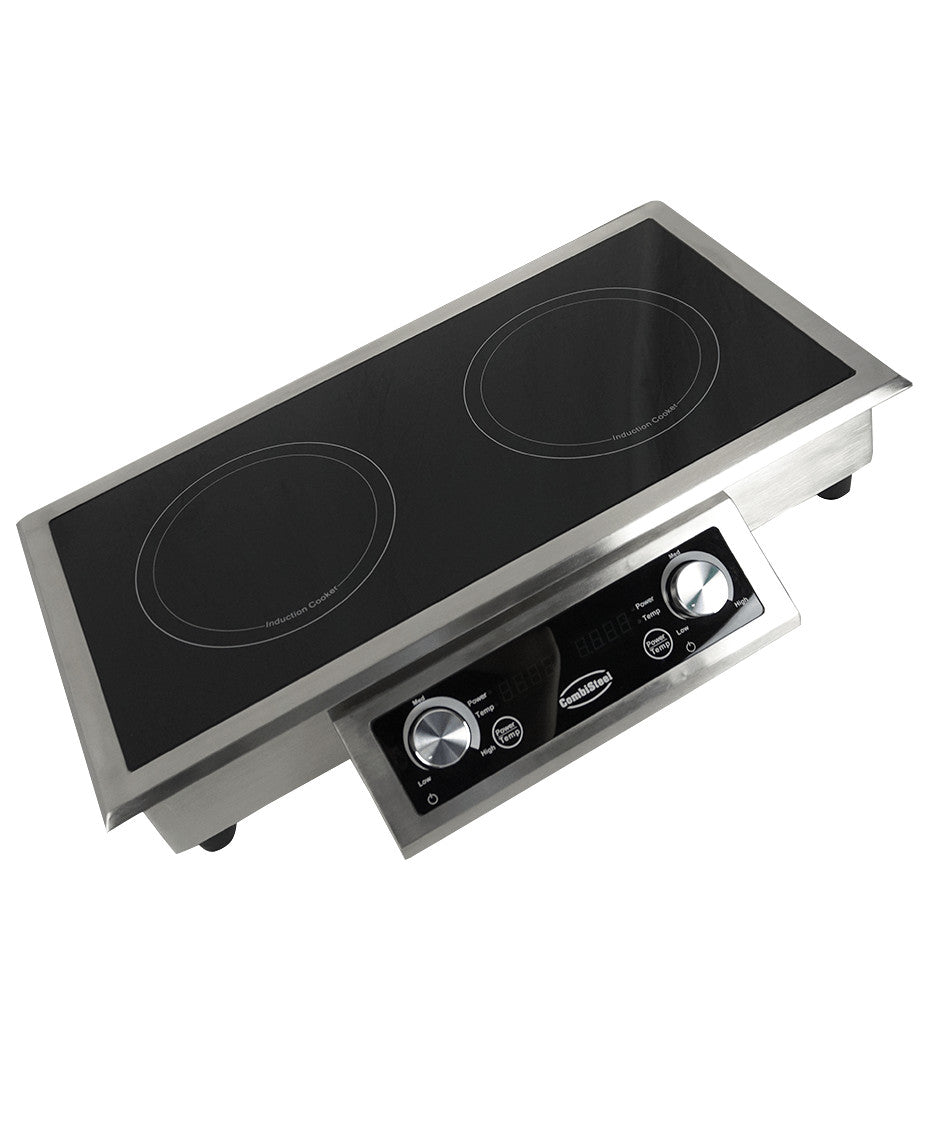 Drop-in cuisinière à induction 2 zones 712x382x115 mm 2 kW Combisteel - vue 8 - Plaque Chauffante Vitrocéramique et Induction pro CHR - Cuistéo
