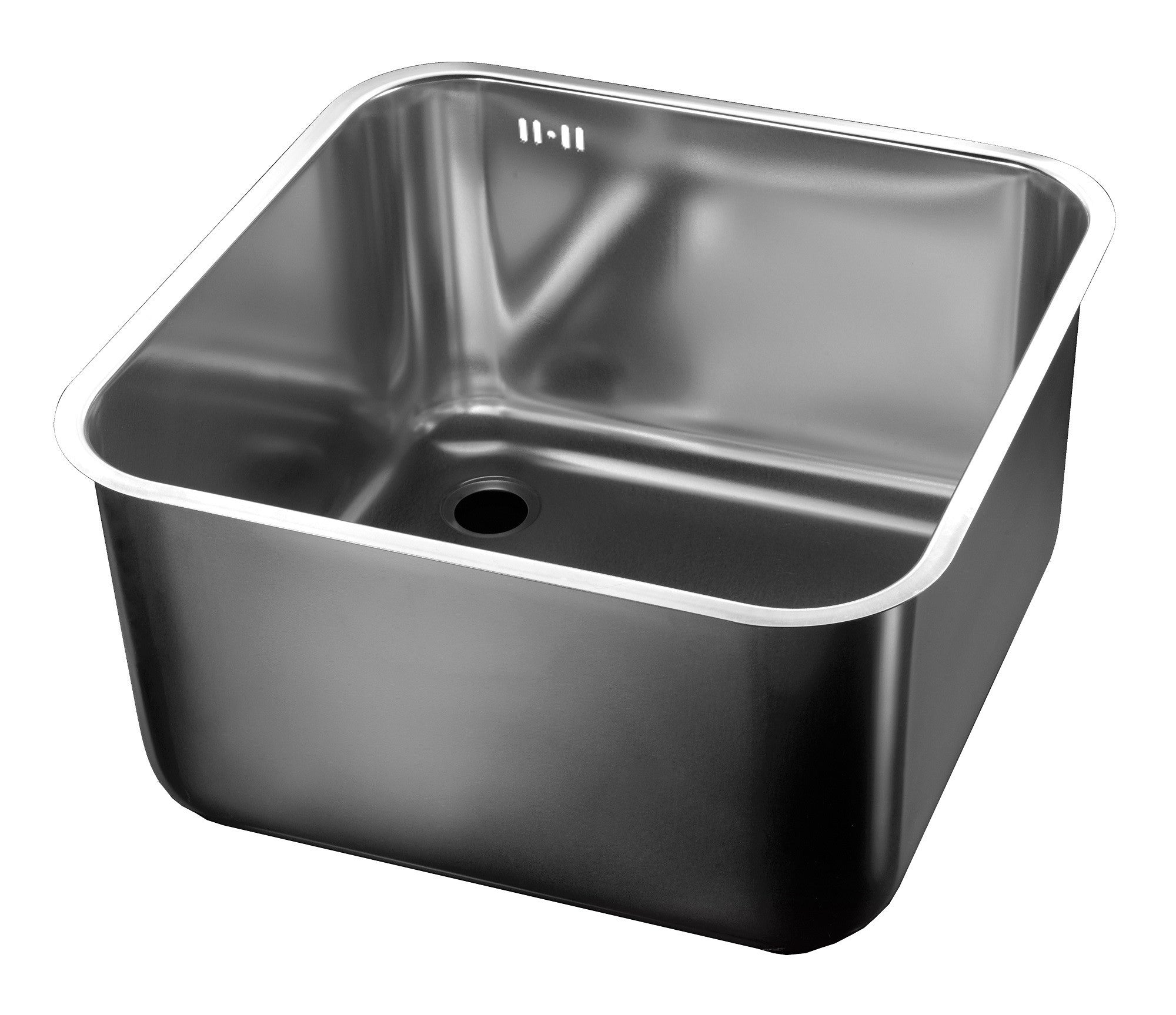 Plonge 450x450x200 inox Combisteel - vue 2 - Table inox avec étagère pro CHR - Cuistéo