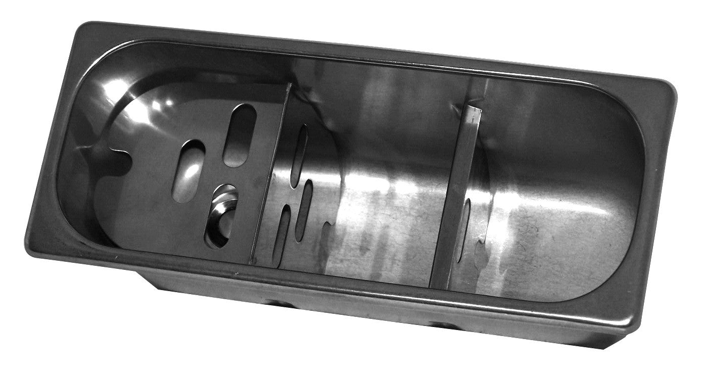 Evier pour cuillères à glace et tuyau d'évacuation 270x110x120 mm Combisteel - vue 2 - Accessoires Vitrine à Glace pro CHR - Cuistéo