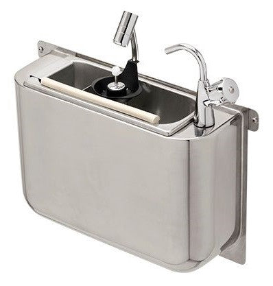 Evier pour cuillère à glace avec robinet et douchette 410x120x270 mm Combisteel - vue 2 - Accessoires Vitrine à Glace pro CHR - Cuistéo