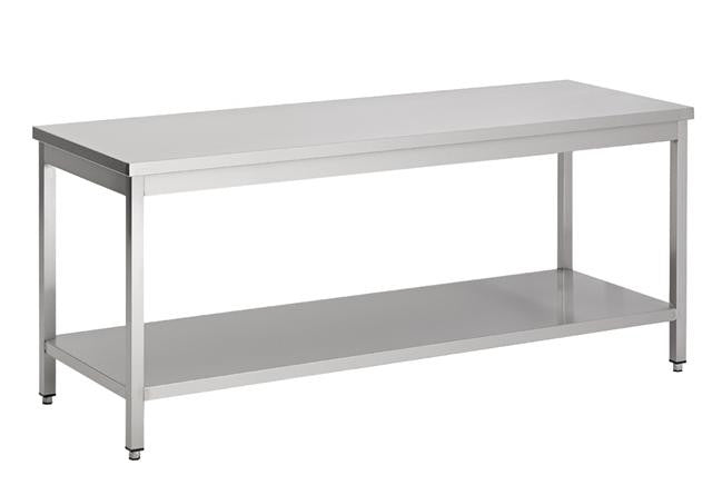 600 plan de travail étagère démontable 1200 inox 1000x600x890 mm Combisteel - vue 2 - Table inox avec étagère pro CHR - Cuistéo