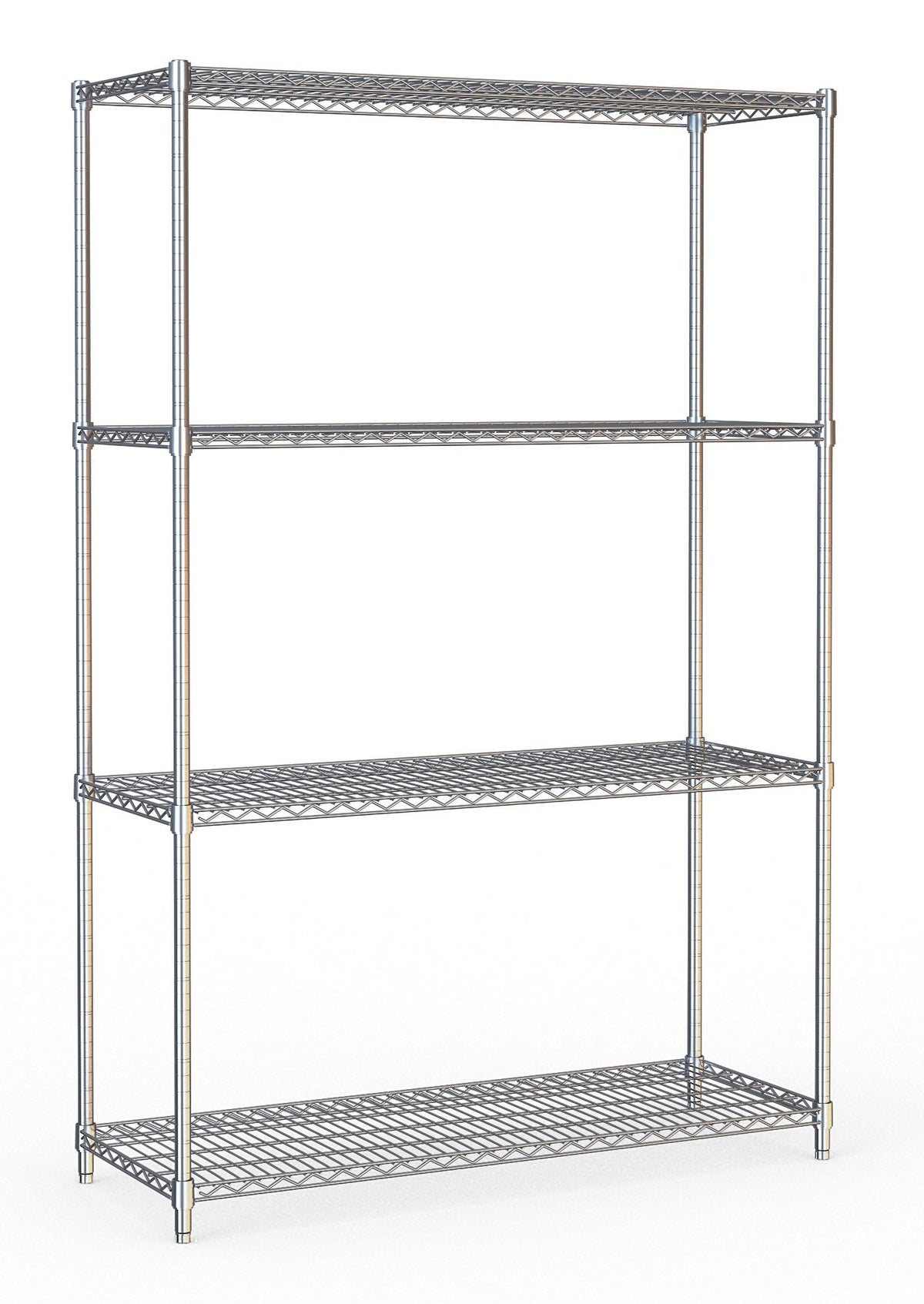 Étagères 4 niveaux 1200 démontable inox 1200x450x1800 mm 250 L Combisteel - vue 3 - Rayonnage de Chambre Froide pro CHR - Cuistéo