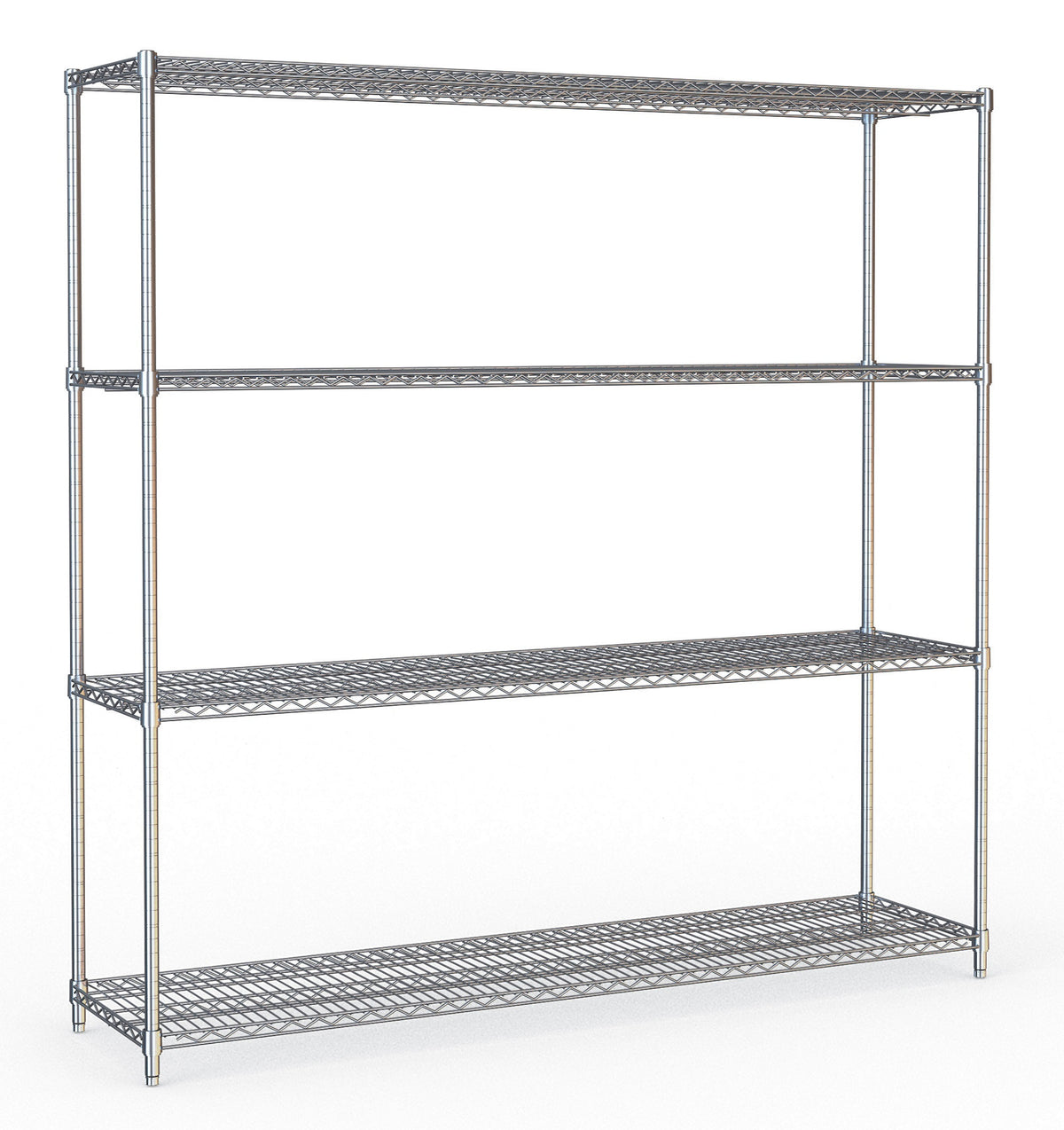 Étagères 4 niveaux 1800 démontable inox 1800x450x1800 mm 250 L Combisteel - vue 3 - Rayonnage de Chambre Froide pro CHR - Cuistéo