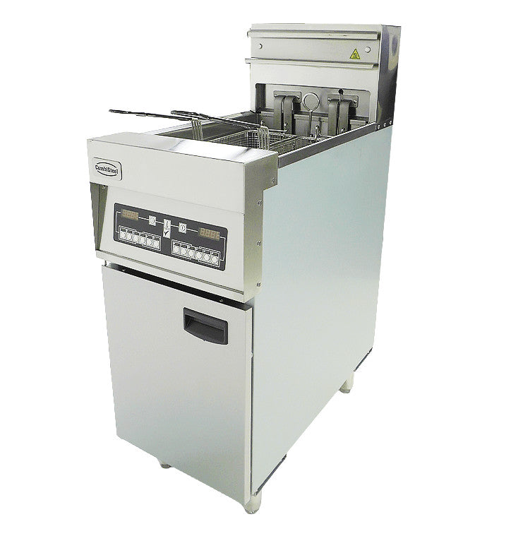 Friteuse électriques 1x 25l 18 kW Combisteel - vue 8 - Friteuse sur meuble électrique pro CHR - Cuistéo