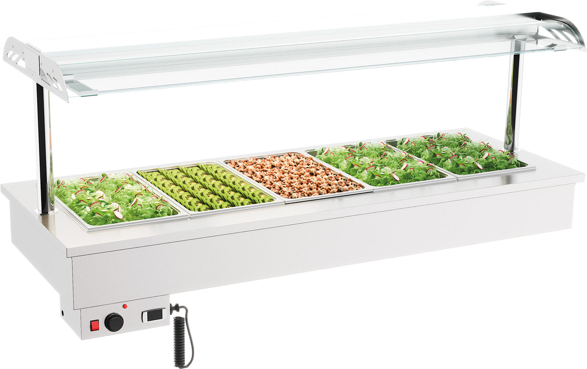 Drop-in bain-marie 5/1 1800x700x1050 mm 1.8 kW Combisteel - vue 2 - Bain-Marie Drop-In pro CHR - Cuistéo