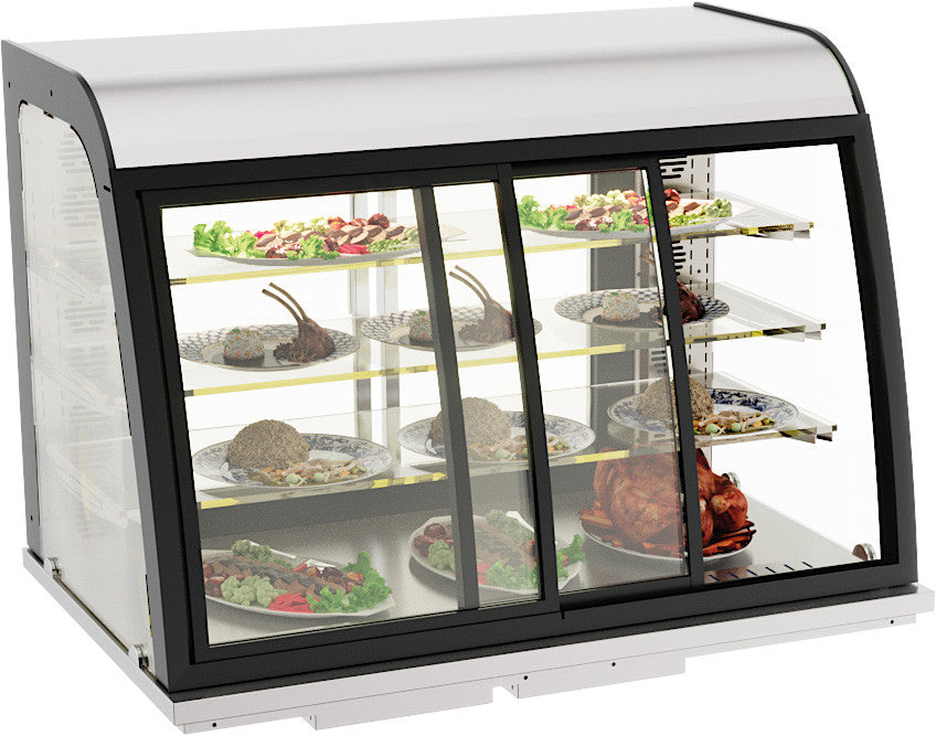 Drop-in vitrine chauffante 140l portes coulissantes 1100x700x850 mm 1 kW Combisteel - vue 2 - Vitrine Chaude Drop-In pro CHR - Cuistéo