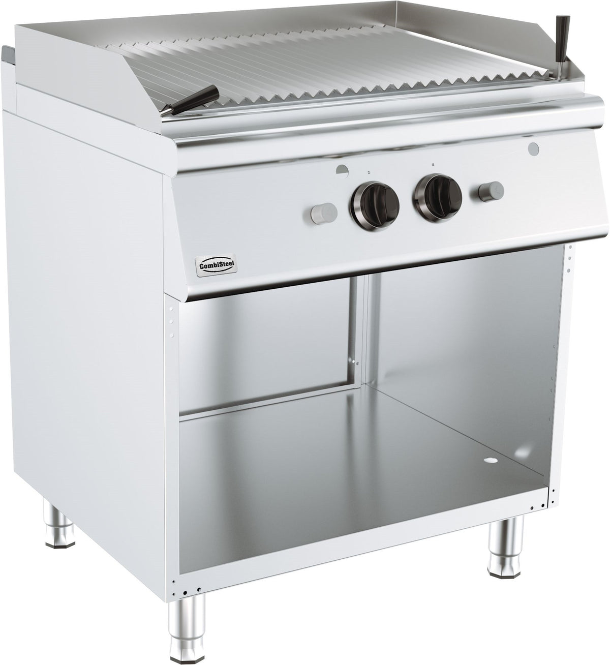 Base 900 grill pierre lavique gaz 800x900x900 mm 18 kW Combisteel - vue 2 - Grill pierre de lave pro CHR - Cuistéo