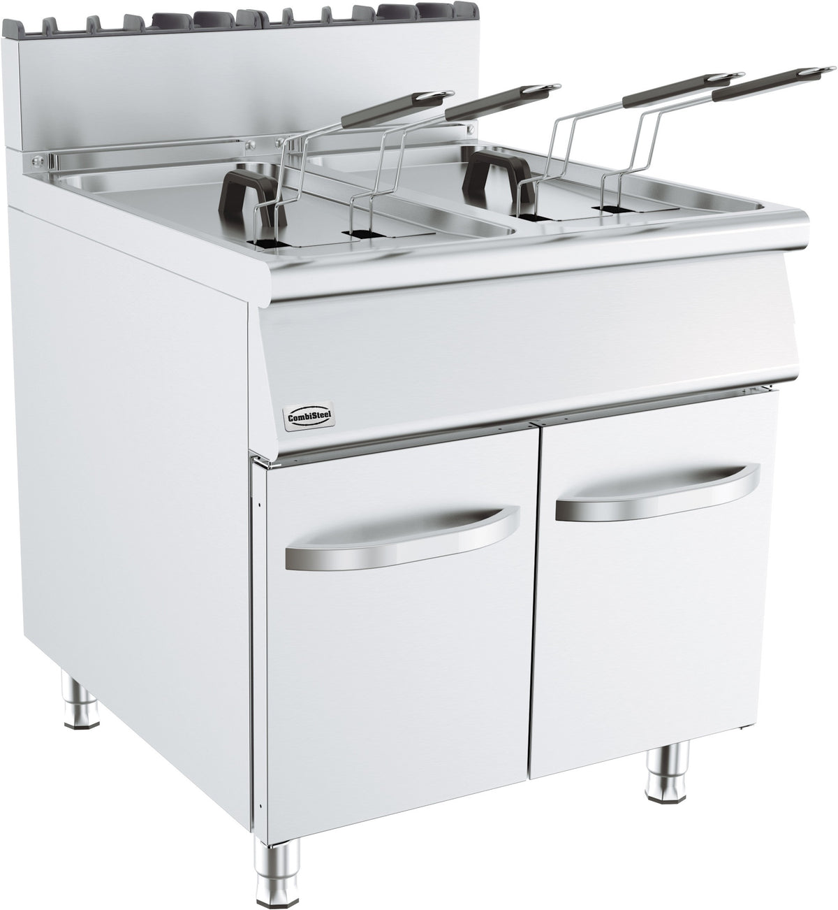 Friteuse à gaz 2x19l 36 kW Combisteel - vue 2 - Friteuse sur meuble gaz pro CHR - Cuistéo