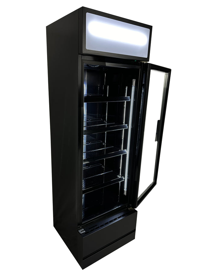 Réfrigérateur porte en verre 360L avec éclairage LED 4 grilles réglables refroidissement renforcé 610x610x1973 mm 0.285 kW Combisteel - vue 14 - Armoire réfrigérée positive pro CHR - Cuistéo