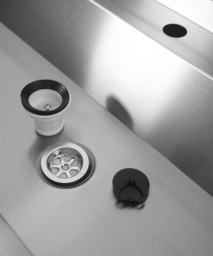 Évier inox 1 robinet 2400mm Combisteel - vue 7 - Lave-vaisselle pro CHR - Cuistéo