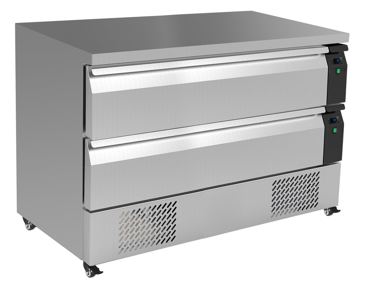 Table réfrigérée/congélateur 2 tiroirs 6x 1/1gn inox 265 L 0.5 kW Combisteel - vue 6 - Soubassement Réfrigéré pro CHR - Cuistéo