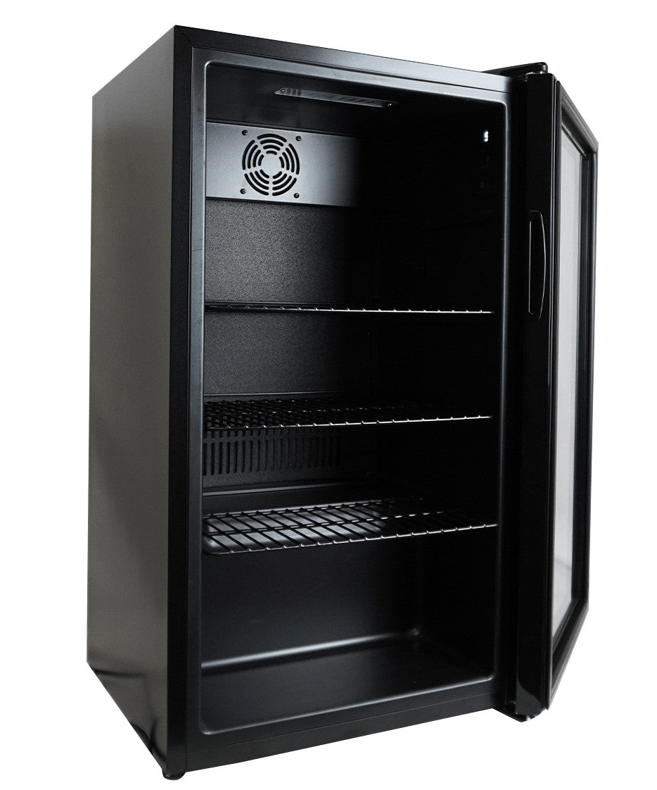 Mini vitrine réfrigérée 80L - +3/+10°C - LED - 4 grilles - Économie d'énergie - Noir 474x440x840 mm 0.085 kW Combisteel - vue 15 - Mini armoire réfrigérée pro CHR - Cuistéo
