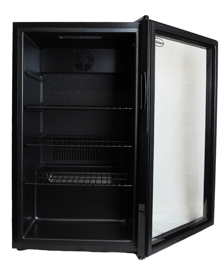 Mini vitrine réfrigérée 80L - +3/+10°C - LED - 4 grilles - Économie d'énergie - Noir 474x440x840 mm 0.085 kW Combisteel - vue 16 - Mini armoire réfrigérée pro CHR - Cuistéo