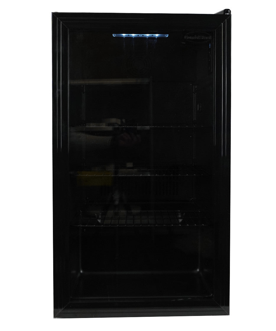 Mini vitrine réfrigérée 80L - +3/+10°C - LED - 4 grilles - Économie d'énergie - Noir 474x440x840 mm 0.085 kW Combisteel - vue 19 - Mini armoire réfrigérée pro CHR - Cuistéo