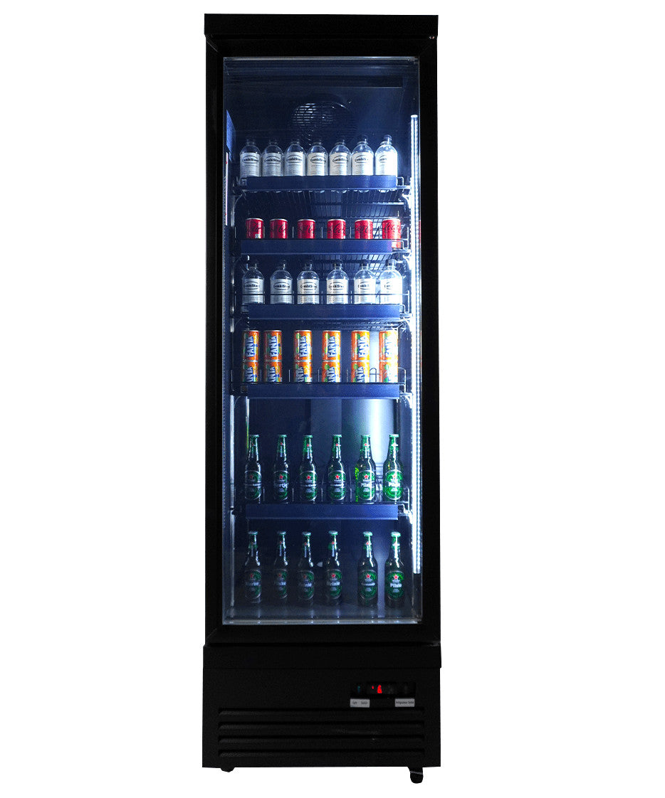 Réfrigérateur 1 porte en verre noir CEB-500r BL 620x705x2050 mm 450 L 0.3 kW Combisteel - vue 3 - Armoire à boissons pro CHR - Cuistéo