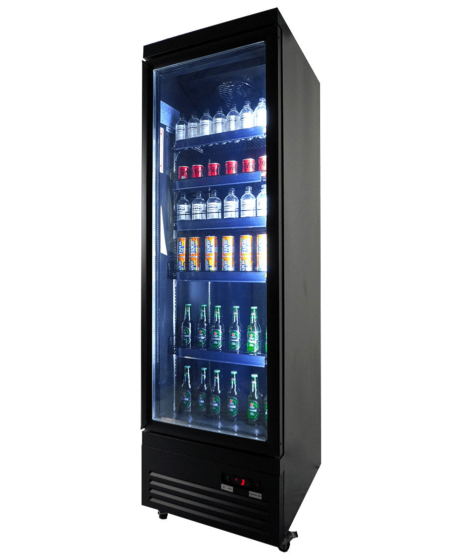 Réfrigérateur 1 porte en verre noir CEB-500r BL 620x705x2050 mm 450 L 0.3 kW Combisteel - vue 4 - Armoire à boissons pro CHR - Cuistéo