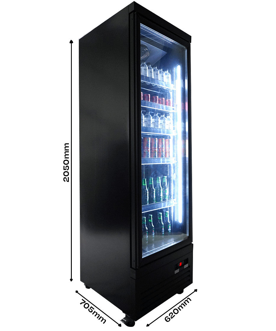 Réfrigérateur 1 porte en verre noir CEB-500r BL 620x705x2050 mm 450 L 0.3 kW Combisteel - vue 7 - Armoire à boissons pro CHR - Cuistéo